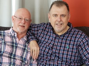 Rainbow Camp co-founders Harry Stewart (left) and Chris Southin consider it ‘incredible’ being among this year’s Governor General’s Meritorious Service Decorations recipients. Supplied