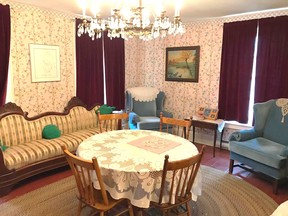 A reproduction of a parlour typical of the 1870s may be found on the second floor of Springfield House.  
Supplied by Friends of Spingfield House Complex