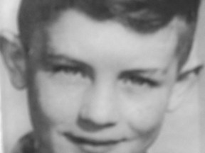 Gerald Crossman, 10, died trying to save his younger brother at what is now an east-end park in 1960. SUPPLIED