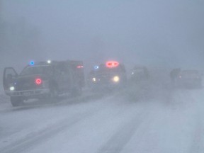 There were no injuries reported as treacherous whiteout conditions on Highway 21 south of Port Elgin caused approximately 20 incidents including low-speed minor collisions and vehicles in ditches before the highway was closed north and south of North Bruce, from 4:45 p.m. March 1 to 8:30 a.m. March 2.