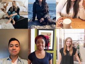 The Fort Saskatchewan Restorative Justice non-profit recently received a $10,000 provincial grant. Part of the grant will go toward volunteer appreciation efforts. The organization's volunteers are pictured, from top left to bottom right; Kallie Wischoff, Megan Kootenay West, Justyne Boehm, Devon Ho, Cherifa Nsangou, and Sydney Parent. Photo Supplied.