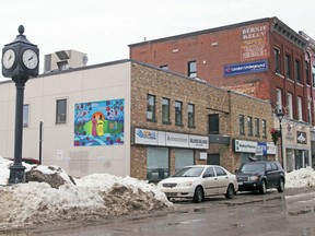 Main Street West in downtown North Bay, pictured March 2020. Nugget File Photo