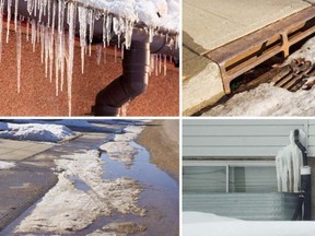 Freeze-thaw cycles are common in March and can create hazardous conditions around your home. Photo Supplied