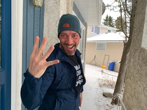 Sherwood Park's Mike Cameron is raising money by running four miles every four hours for 48 hours. Photo Supplied