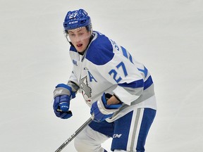 Emmett Serensits of the Sudbury Wolves.