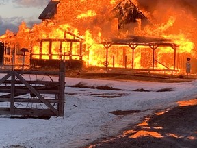 The home of Jean and Gaetanne Belanger, located at 1779 Papineau Road in Papineau Cameron Township, was destroyed by fire Thursday evening. The couple didn't have insurance and the cause of the fire remains unknown at this time. Their daughter has started a GoFundMe page.