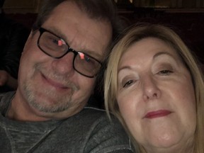 Brian Budziewicz, 62, pictured with his spouse Audrey Stringer, is looking for a kidney donor. The Sarnia man's remaining one-third of a kidney needs to be removed, the couple said. (Submitted)