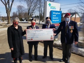 WDH Foundation Director Lisa Hearnden with Legion representatives Caro MacKay, Gayle Irvin and Tim Poole SUBMITTED