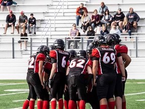 The Fort Saskatchewan Falcons Football teams are gearing up for spring training and a Midget spring season. Photo Supplied.