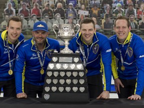 Sherwood Park’s Brendan Bottcher won the Brier MVP award after curling 97 per cent in the final, as well as the Ross Harstone sportsmanship award. Michael Burns/Curling Canada