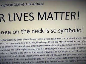 A letter circulated in Bonfield equating drag strip noise to the oppression of BLM and the police killing George Floyd was widely panned on social media September 2020.
Dave Dale, Local Journalism Initiative Reporter