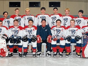 The Valley East Cobras gather for a team photo during one of their seasons in the Great North Midget League.