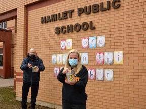 Simple Dreams Ministries has partnered with Hamlet Public School in Stratford to raise money -- a toonie at a time -- to help the school build a new, accessible playground for its students. Galen Simmons/The Beacon Herald/Postmedia Network