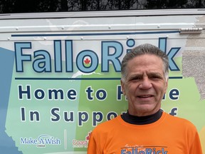 Rick Fall starts his cross-country run in mid-April. SUPPLIED