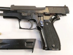 Ottawa police seized a firearm last week believed to have been used in a shooting on Morin Street in North Bay, March 22. Several people have been arrested and charged in connection to the shooting. Supplied Photo