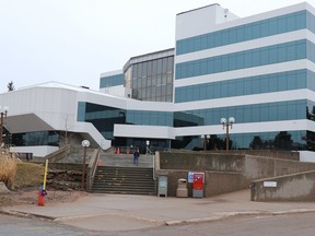 Exterior of Civic Centre on Wednesday, March 24, 2021 in Sault Ste. Marie, Ont. (BRIAN KELLY/THE SAULT STAR/POSTMEDIA NETWORK)