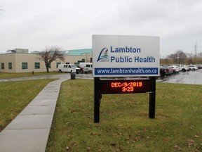 Lambton Public Health. File photo