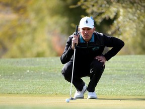 Mike Weir prepares to putt on the 15th hole during the final round of the Cologuard Classic at the Catalina Course of the Omni Tucson National Resort on February 28, 2021, in Tucson, Arizona. (Photo by Carmen Mandato/Getty Images)