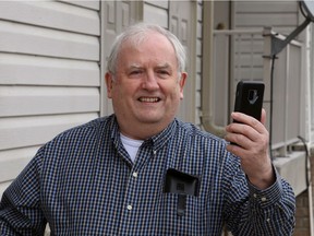 "Everybody's got stories." Amherstburg's Jim Kenney, shown Thursday, March 4. 2021, has joined the conversation on a local chat line established to help seniors reach out to others during the pandemic.