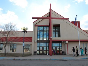 Father Patrick Mercredi Community High School in Fort McMurray, Alta. on Saturday April 16, 2016. Vincent McDermott/Fort McMurray Today/Postmedia Network