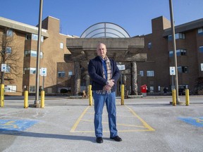 Kent Mascotto is taking his 91-year-old father Lino, a resident of Parkwood Institute, to the Western Fair Agriplex on Saturday, for a COVID-19 vaccination. Mascotto is frustrated that his father was overlooked. (Derek Ruttan/The London Free Press)