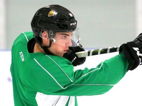 Luke Evangelista of the Knights. (Mike Hensen/The London Free Press file photo)