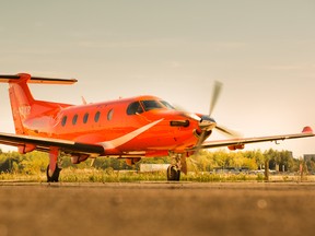 Ornge fixed wing aircraft.