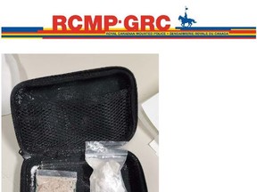 Items seized by the RCMP Crime Reduction Unit during a stop.