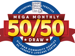 St. Joseph's Lifecare Foundation has launched a 50/50 draw in support of Stedman Community Hospice and St. Joseph's Long-Term Care Home.
