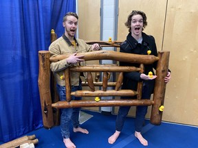 Two brothers, Jared and Brody Atkin, are attempting to trade up from rubber ducks to a private island. They are currently trading a rustic handmade bed frame. Submitted