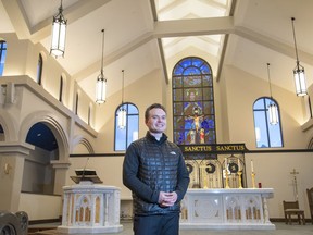 Father Nathan Siray is the Pastor and Parish Priest of the Shrine Church of Our Lady of the Rockies in Canmore. photo by Pam Doyle/www.pamdoylephoto.com