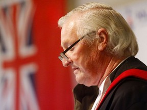 Justice Stephen Hunter, shown at a November ceremony in Belleville, has sentenced an area man on charges of making child pornography and voyeurism.