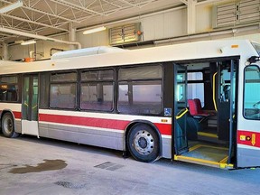 The first of five brand new Nova Bus low-floor-system buses has arrived in Belleville from the company's manufacturing facilities in Quebec to upgrade the city's metro transit system. CITY OF BELLEVILLE