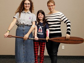 Pictured are members of The War Amps Child Amputee Program (CHAMP), Rachel Quilty and Sophia Carlson and Christine McMaster. Christine has attended seminars over the years and acts as a role model to the younger amputees, showing them that the sky is the limit. SUBMITTED PHOTO