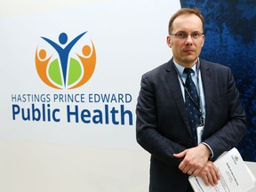 Medical officer of health Dr. Piotr Oglaza and his team at Hastings Prince Edward Public Health report one new COVID-19 case, with 21 active in the region. LUKE HENDRY