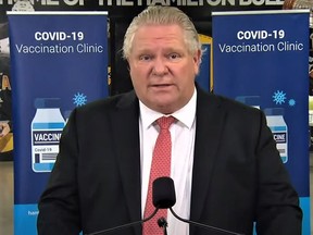 News that US President Joe Biden has indicated he would loan Canada 1.5 million doses of AstraZeneca's COVID-19 vaccine was music to the ears of Ontario Premier Doug Ford on Thursday. POSTMEDIA