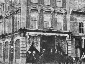 One of the many properties owned by William Roxburgh in Norwood was a corner block of stores and offices on Colborne Street; the original block was destroyed by fire in 1897. Roxburgh immediately rebuilt omitting the third floor of the corner building. The property remained in the Roxburgh Family for over a century until it was sold in the 1970Õs. The corner building is the home of The Norwood Centennial Pharmacy today. NORWOOD HISTORICAL SOCIETY