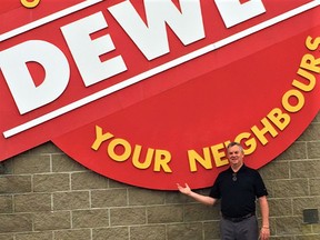 City grocery store owner Wayne Dewe said it is with mixed emotions he is retiring after a long run serving the city from his east-end grocery store. SUBMITTED