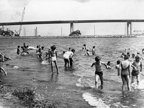 Zwick's Park was a popular swimming spot during the early 1980s when the Norris Whitney Bridge was constructed. The Hastings County Historical Society has launched The Memories Project asking residents to send them stories from their past to pass on to future generations. SUBMITTED PHOTO