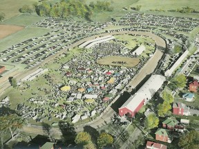 The Norwood Fair has a very long history in Norwood, although officially organized in 1868 the origins of the villageÕs annual fall festival can be traced back to the 1840Õs. The Fair has grown considerably over the years as this colourized 1957 aerial photo of the fairgrounds demonstrates quite clearly. One thing that has not changed though, is the fairs popularity even in 1957 the parking lot was full. SUBMITTED PHOTO