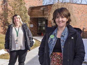 Mandy Samwell (left), president of the Eagle Place Community Association, and Belonging Brant supervisor Taylor Berzins are looking forward to the week-long Asset-Based Community Development Symposium beginning March 15, 2021.