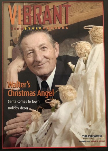 Walter Gretzky appeared on the cover of the November 2006 issue of ViBrant Magazine, a quarterly publication by The Expositor. Gretzky was helping promote the sale of angels as a fundraiser for the Stedman Community Hospice in Brantford. Walter's late wife Phyllis Gretzky loved angel figures. Brian Thompson/Brantford Expositor/Postmedia Network