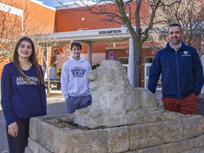 Assumption College students Lilyana Petrella and Mitch McGarr and teacher Steve Petrella talk about the impact the pandemic has had high school sports.