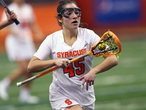 Brantford's Bianca Chevarie recently scored her first NCAA women's field lacrosse goal for Syracuse University.