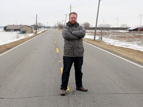 Chatham-Kent Coun. Trevor Thompson, shown on Erieau Road in February 2018, will serve as the chair of the Lower Thames Valley Conservation Authority board for two years.