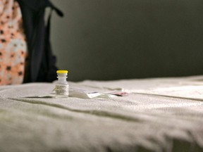 A vial of COVID-19 vaccine is seen at the Rockland facility on Friday, March 19, 2021 in Rockland, Ont. Jordan Haworth/Cornwall Standard-Freeholder/Postmedia Network