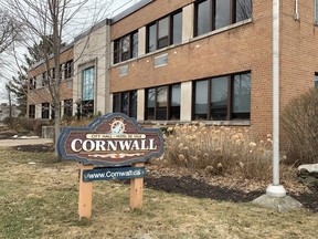 Cornwall City hall, seen on Wednesday March 24, 2021 in Cornwall, Ont. Francis Racine/Cornwall Standard-Freeholder/Postmedia Network
