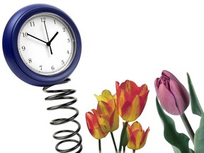 Clocks spring forward to Daylight Savings Time at 2 a.m. on Sunday, March 14, 2021.