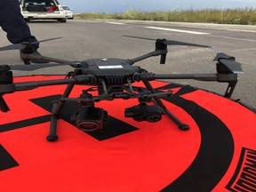 The Regional Municipality of Wood Buffalo's drone helps bring situational awareness to emergency response teams. Supplied image/ Regional Municipality of Wood Buffalo