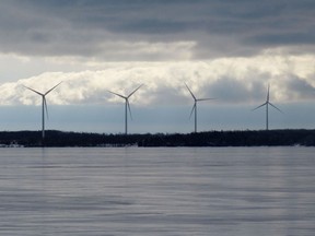 Amherst Island residents want community benefit funds from the island's wind energy project to stay on the island.